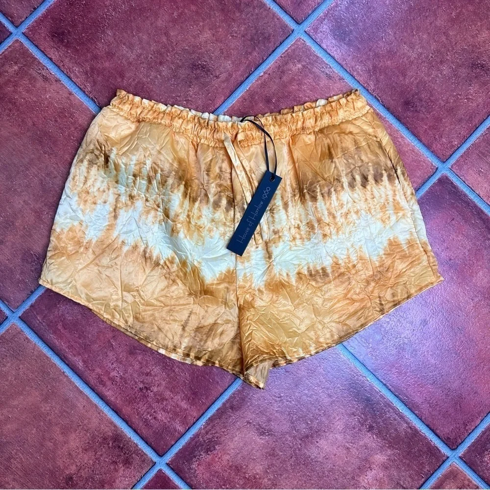 NWT House of Harlow x REVOLVE Alyssa Short in Golden Tie Dye